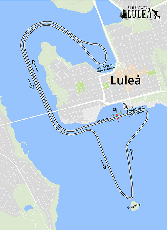 KPN Grand Prix Luleå 2018 map
